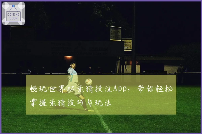 畅玩世界杯竞猜投注App，带你轻松掌握竞猜技巧与玩法